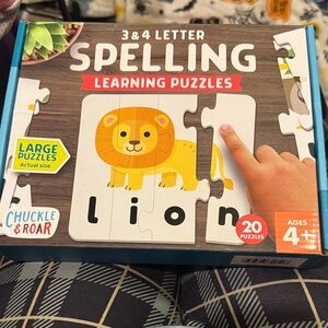 Spelling Learning Puzzles - Blue and Yellow